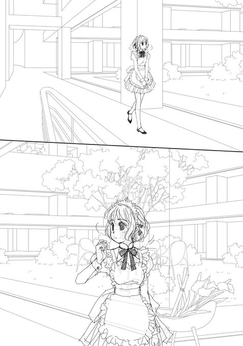 「My doll house」の下描き
台詞フキダシ擬音無し絵その、64

初めて2眼レフカメラのウエストレベルファインダーを覗いた時、世界がハッキリ見えて普通の人はこんな世界が見えてるんだ〜と思った😳 