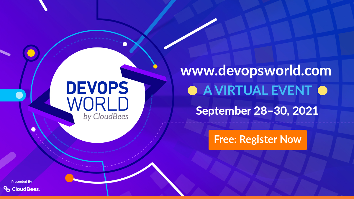 devopsworldconf's tweet photo. Connect with peers and snag some swag at #DevOpsWorld happening later this month. Register for free today: https://t.co/jBYLV2FheZ https://t.co/PucOFpvD5d