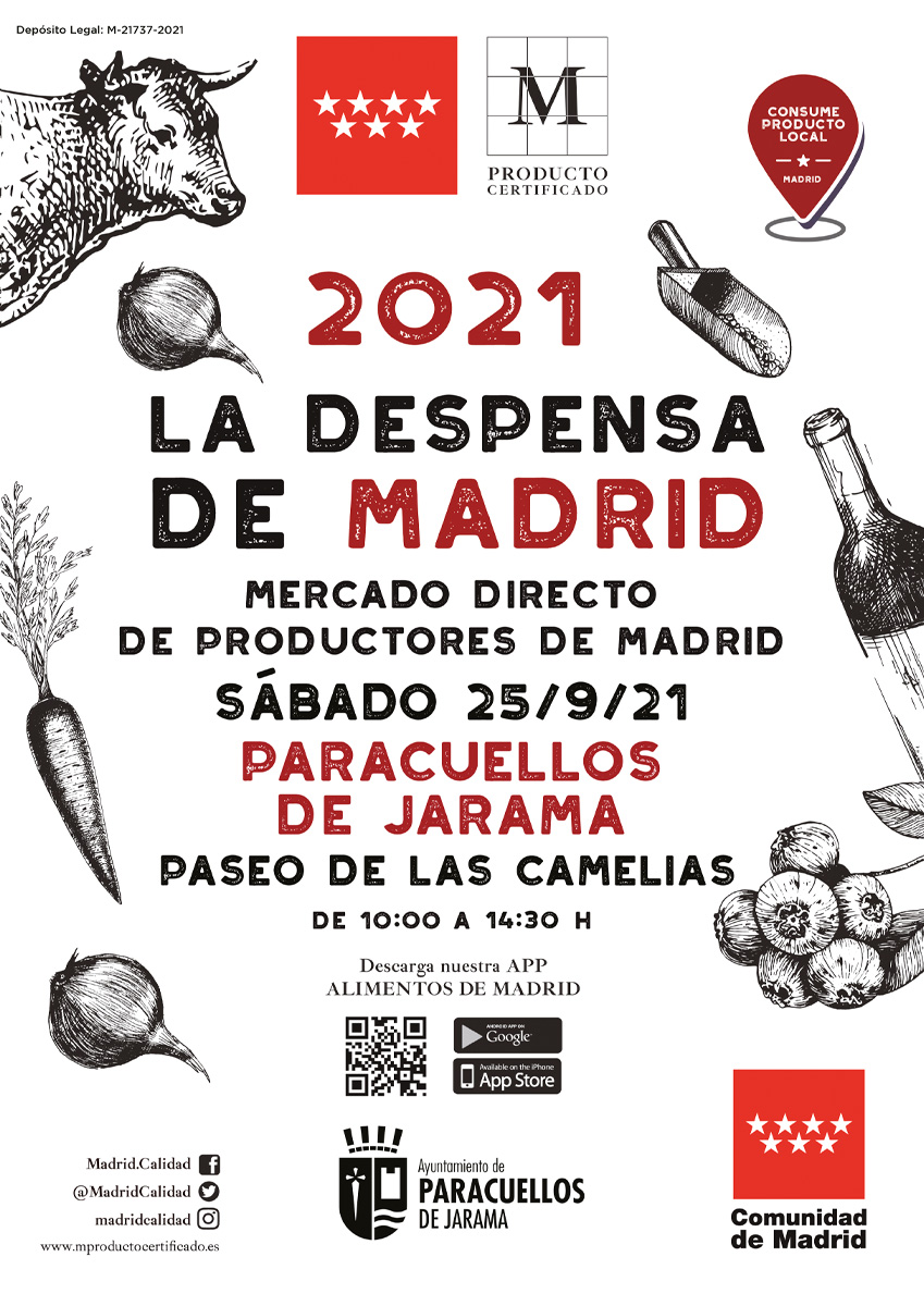 El sábado 25 no te puedes perder  #LaDespensaDeMadrid en en Paracuellos del Jarama <a href="/AytoParacuellos/">Ayto. Paracuellos</a> 
Un mercado de productores con marcas de calidad y cercanía @queso_camporeal <a href="/CervezasEnigma/">Cervezas Enigma</a> aliciatabernero.com #ConsumeLocal