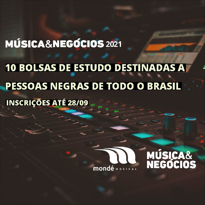 mondemusical's tweet photo. Estamos juntos com o Música &amp; Negócios - Inst. Gênesis da PUC-Rio em mais uma edição do curso de extensão em Music Business. Iremos acompanhar o processo seletivo de 10 bolsas destinadas a pessoas negras de todo o Brasil! Inscreva-se: https://t.co/SN0TK3XkTa

#blackmusicbusiness https://t.co/uye34TqcBD