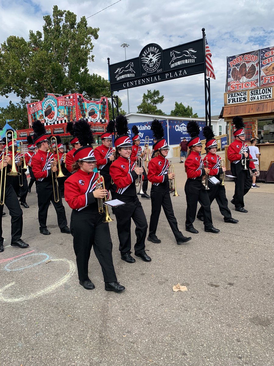 Watonga Public Schools on Twitter "WHS Band at the State Fair! 
