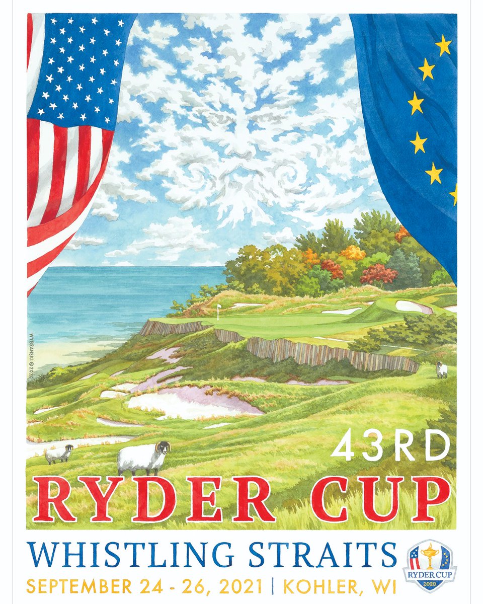 Our friend, talented artist Lee Wybranski, has created another wonderful commemorative poster for this week's #RyderCup.

If you want to order a copy, here's the link: bit.ly/2ZlCsxT