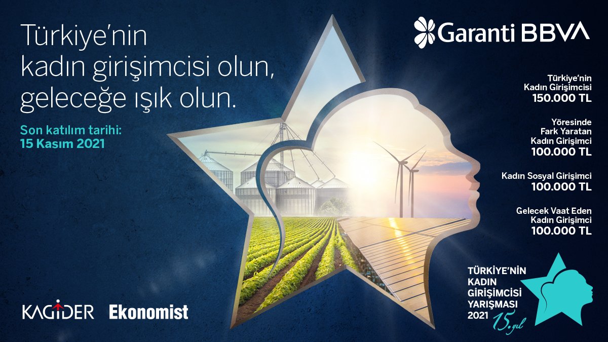 Türkiye’nin Kadın Girişimcisi Yarışması 15 yaşında!

Siz de 15 Kasım’a kadar girişim hikayenizle yarışmaya katılın, başarınızı tüm Türkiye duysun. ✨ 

Başvuru için tıklayın: bit.ly/KGY2021