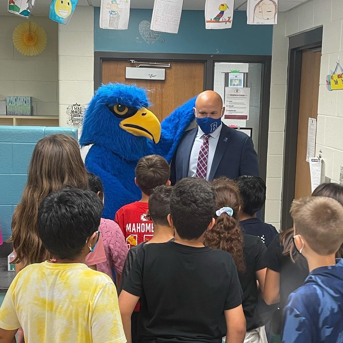 Rochester High School (@rhsfalcons) on Twitter photo We had to get Freddy the Falcon out of the nest because of the power outage. He went to visit some of his feeder schools to say hi and invite them to the Future Falcon night tomorrow at RHS 7:30 p.m. RHS vs. North Farmington #charactertraditionachievement We had to get Freddy the Falcon out of the nest because of the power outage. He went to visit some of his feeder schools to say hi and invite them to the Future Falcon night tomorrow at RHS 7:30 p.m. RHS vs. North Farmington #charactertraditionachievement