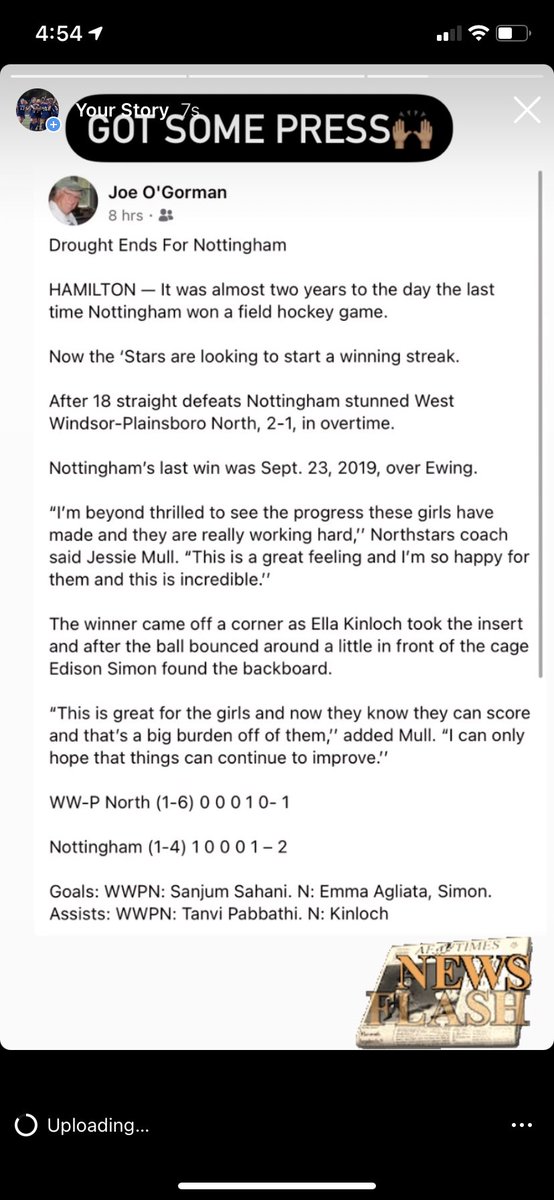 Hot off the press!! Way to go!💙🏑💛