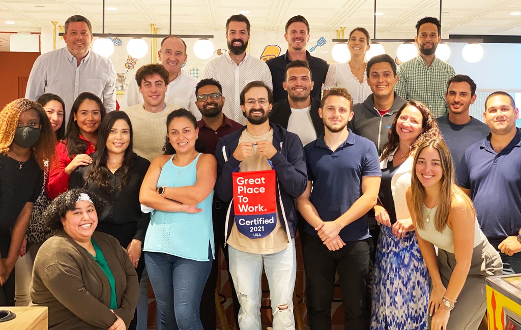 😁 our team members have spoken! our company culture is amazing and our Great Places To Work Certification proves it! 100% of our employees stated that you are made to feel welcome when joining the team. like our founders' say "companies don't succeed, people do"💙 #GPTWCertified