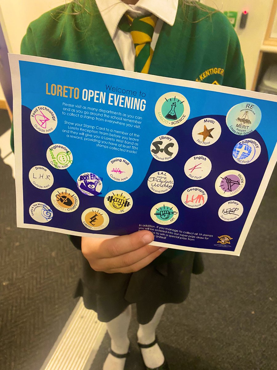 Great to welcome so many prospective students and their families to our open event tonight! So impressed with the completed passports from students exploring all we have to offer! #OpenEvening2021 #chorlton