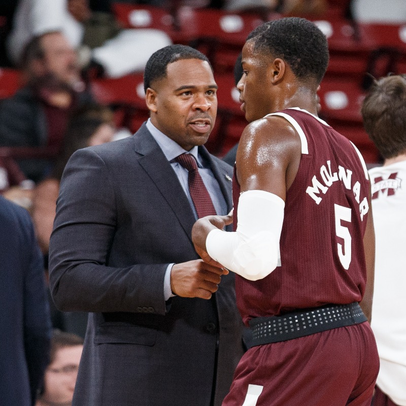 HailStateMBK's tweet photo. One of only five staffs in the country to have its head coach and three assistants together since the start of the 2015-16 campaign.

@JoelTColeman dives deeper into the stability behind @Ben_Howland's coaching staff.

#HailState🐶
