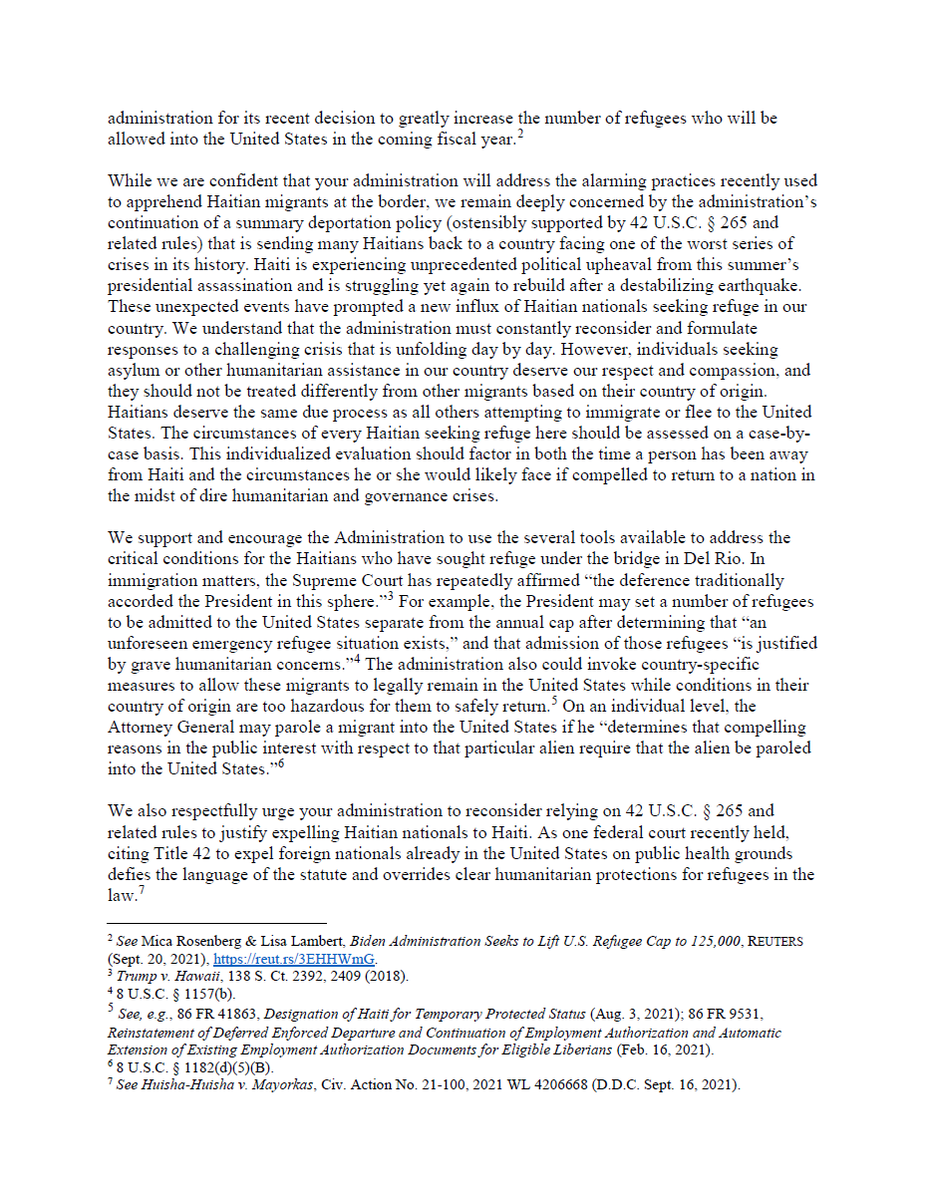 AGHealeyArchive's tweet photo. The mistreatment of Haitian refugees is unacceptable. I’ve joined 17 of my AG colleagues calling on the Biden Administration to ensure that those fleeing the crisis in Haiti be treated with compassion, receive due process, and be considered for humanitarian assistance. https://t.co/pk4EdCg1th