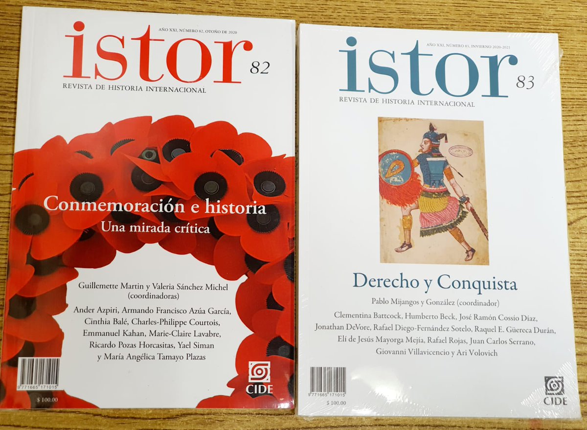 ¿Ya conocen la revista de #Historiainternacional #ISTOR? Pueden adquirirla por $100.00 pesos mexicanos cada tomo, o suscribirse por $960.00 y recibir 12 tomos directo en su domicilio, dentro de la república mexicana.

Informes: editorial@cide.edu