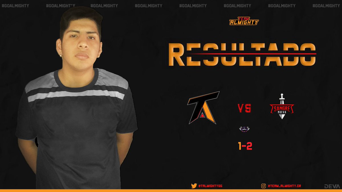 ¡RESULTADO!

Jornada amarga.😒

🏆·<a href="/LigaVerdugo/">Liga Verdugo</a>
🆚·<a href="/SNGaming_RD/">Sangre Nueva Gaming</a>

¡A seguir entrenando duro!

#GoAlmighty⚔️🛡️