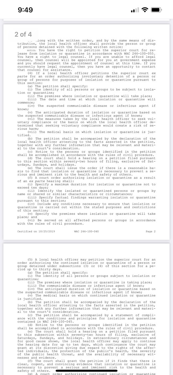tonyneal02's tweet image. Expanding emergency powers in Washington state 
Not sure how to post these documents so you may need to find the page numbers but this is pure government overreach.  Arbitrary involuntary detention … #termlimits #stopgroupthink #nomorecareerpoliticians