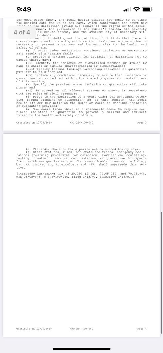 tonyneal02's tweet image. Expanding emergency powers in Washington state 
Not sure how to post these documents so you may need to find the page numbers but this is pure government overreach.  Arbitrary involuntary detention … #termlimits #stopgroupthink #nomorecareerpoliticians