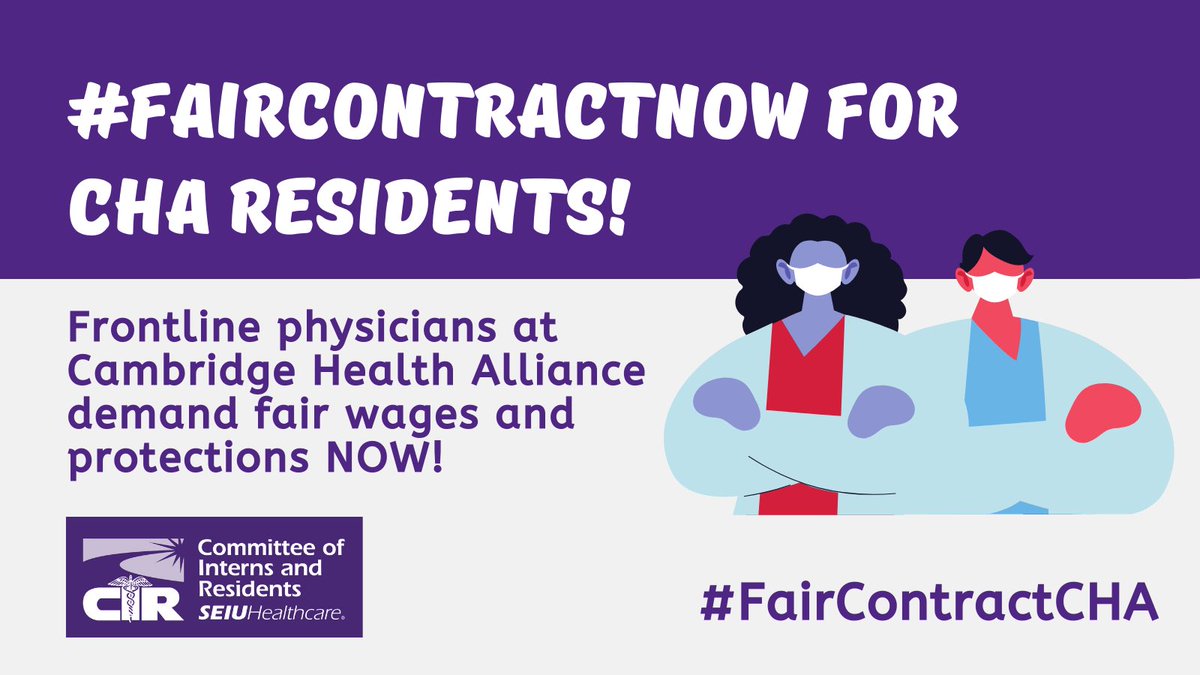 GenuineJennyWen's tweet photo. If @challiance wants to live up to its place on the list of the best workplaces in Massachusetts, management needs to pay @cirseiu resident physicians what we need and ensure we have access to mental health services. #FairContractNow #FairContractCHA https://t.co/CQ0pNqsAeU