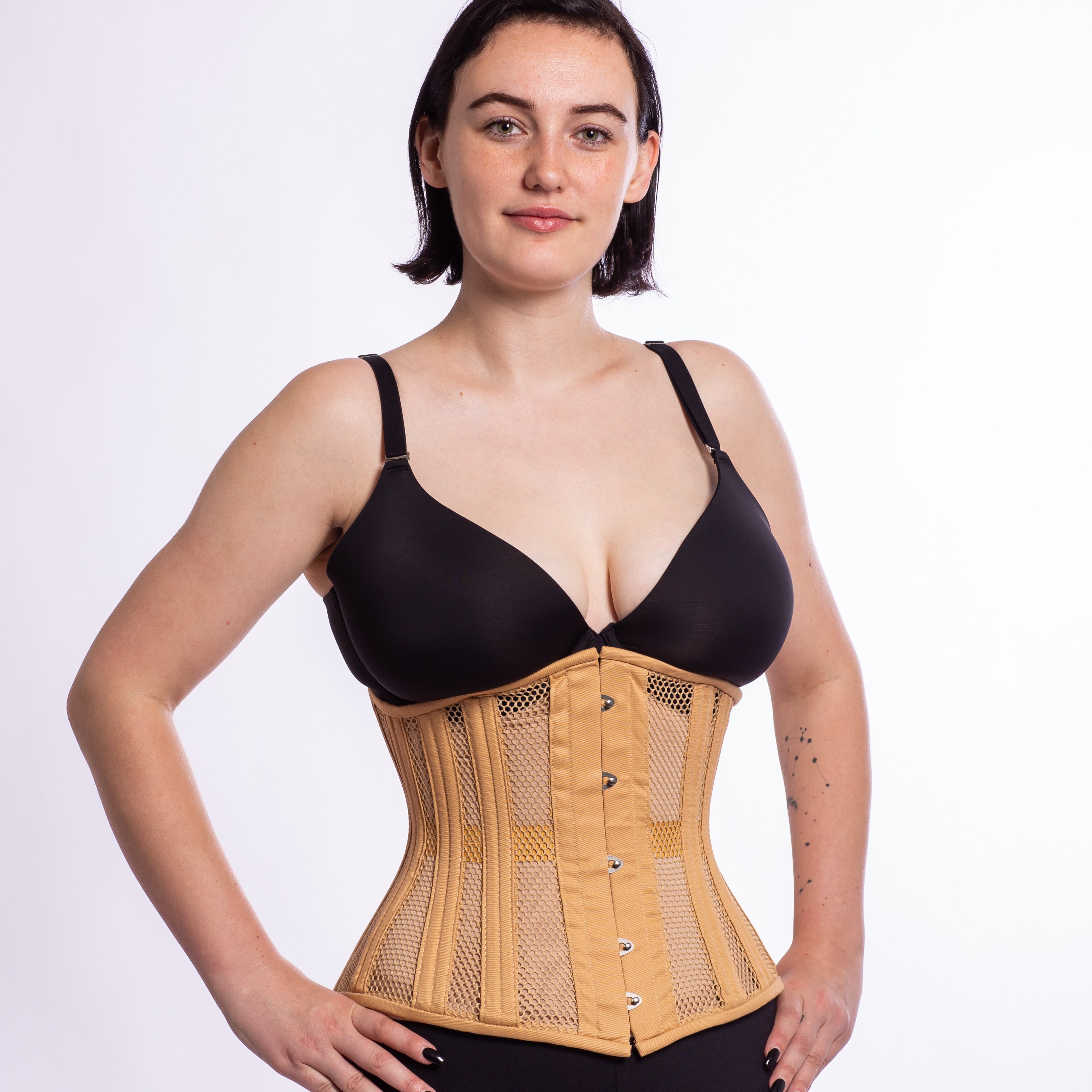 Orchard Corset on X: Our *ultra* comfy Longline CS-411 in mesh is now  available in classic beige! Shop here:    / X