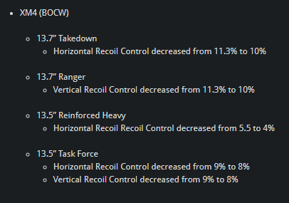 Image describes Attachment adjustments coming to Warzone in today's update.