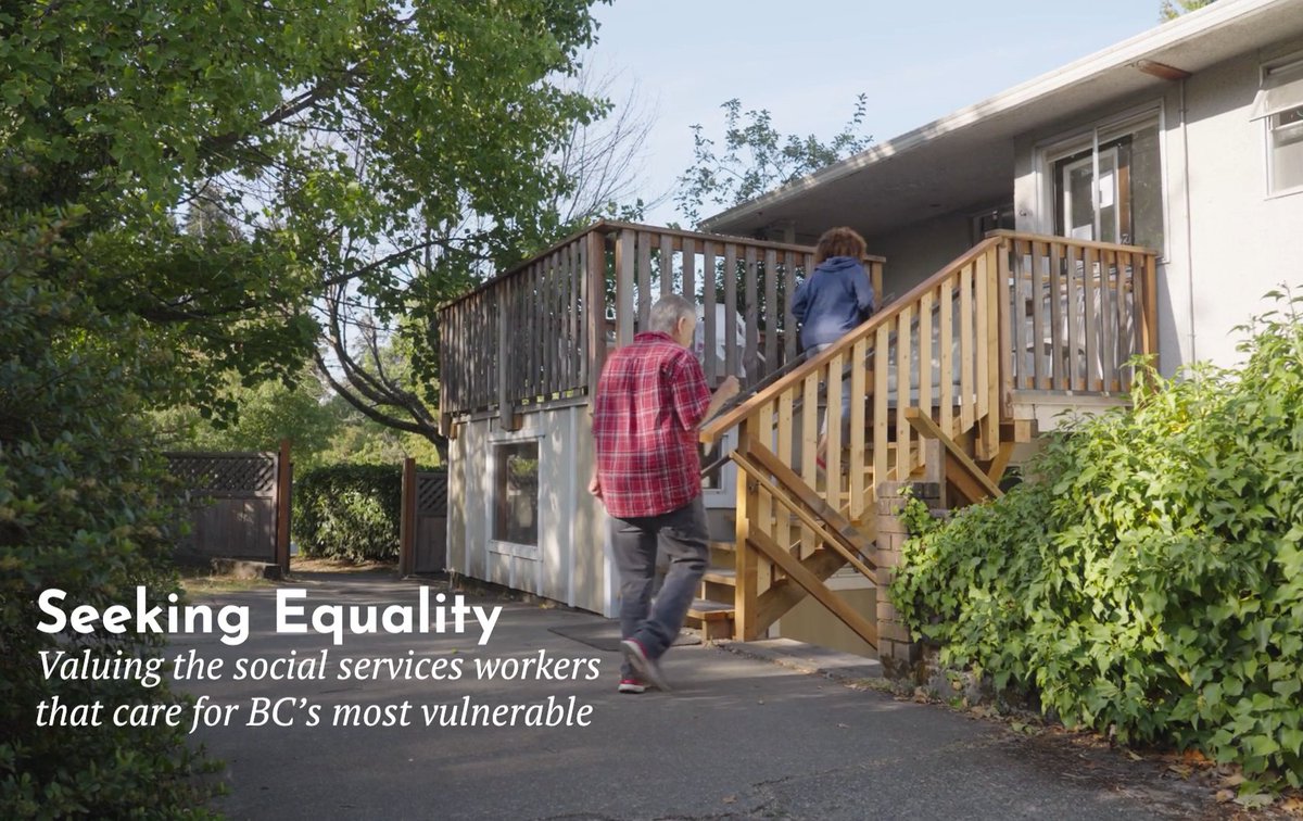CLS_BC's tweet photo. Nicki works in the Community Social Services Sector in BC. She loves her job and the people she serves. But Nicki is paid less than others doing the same work and she is looking for equal pay from the BC government.
Watch her story: https://t.co/UJfr4PYCWJ #EqualPayBC https://t.co/mkakZGgGKs