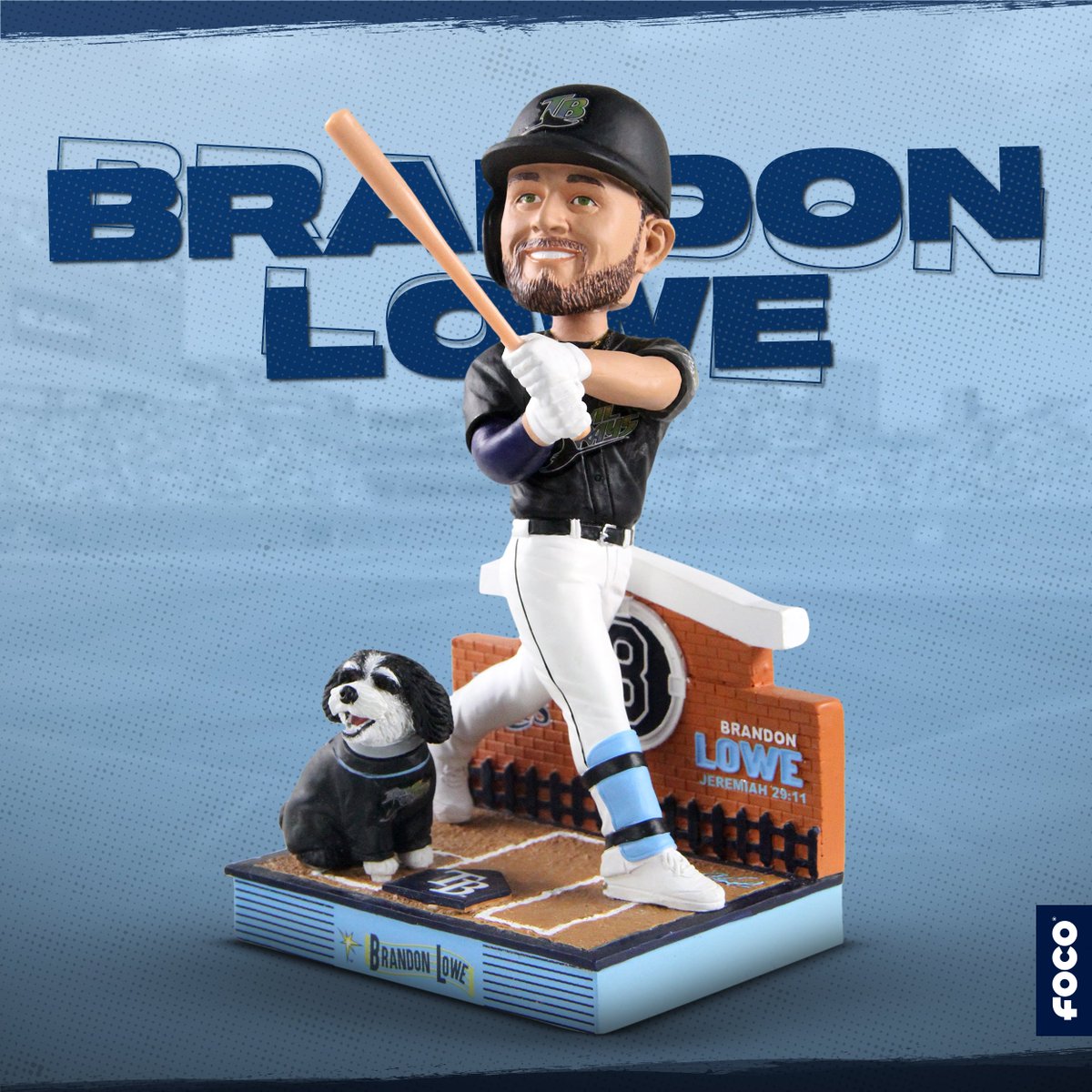 This season, we partnered with FOCO MLB Ambassador @Sweet_n_Lowe5 to create this sweet ('n Lowe) bobblehead - shop now at FOCO! 🐶 
<a href="/MLBPlayersInc/">MLB Players</a> <a href="/RaysBaseball/">Tampa Bay Rays</a>