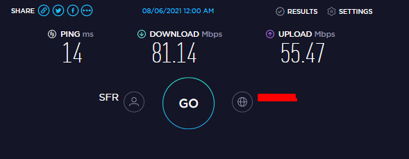 RisedSky's tweet photo. Les gars, c'est enfin la fin de SFR 🥰
Je suis désormais chez @bouyguestelecom et je suis TRES TRES CONTENT
Voici les speedtest que j'ai fait pendant mon problème internet de @SFR :)
(Je pense mettre à disposition tous les speedtests via un tableau ou un truc du genre) https://t.co/xhV4JS32Q8