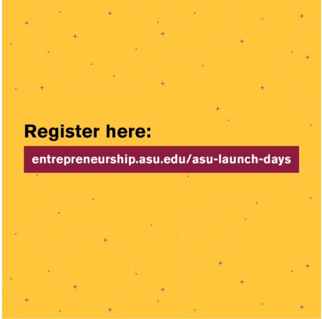 EntrepreneurASU's tweet photo. Open Pitch Week continues today...
Pitch your idea, receive feedback, and connect with other ASU students interested in entrepreneurship and innovation.

RSVP: https://t.co/TFSGgliHZG #Entrepreneurship #JustStart #LaunchDays https://t.co/FdrT4sHQIa