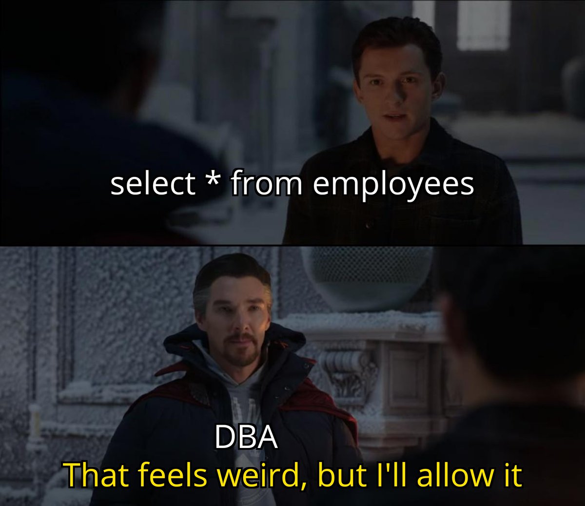 Serial killers write SQL queries in lower case