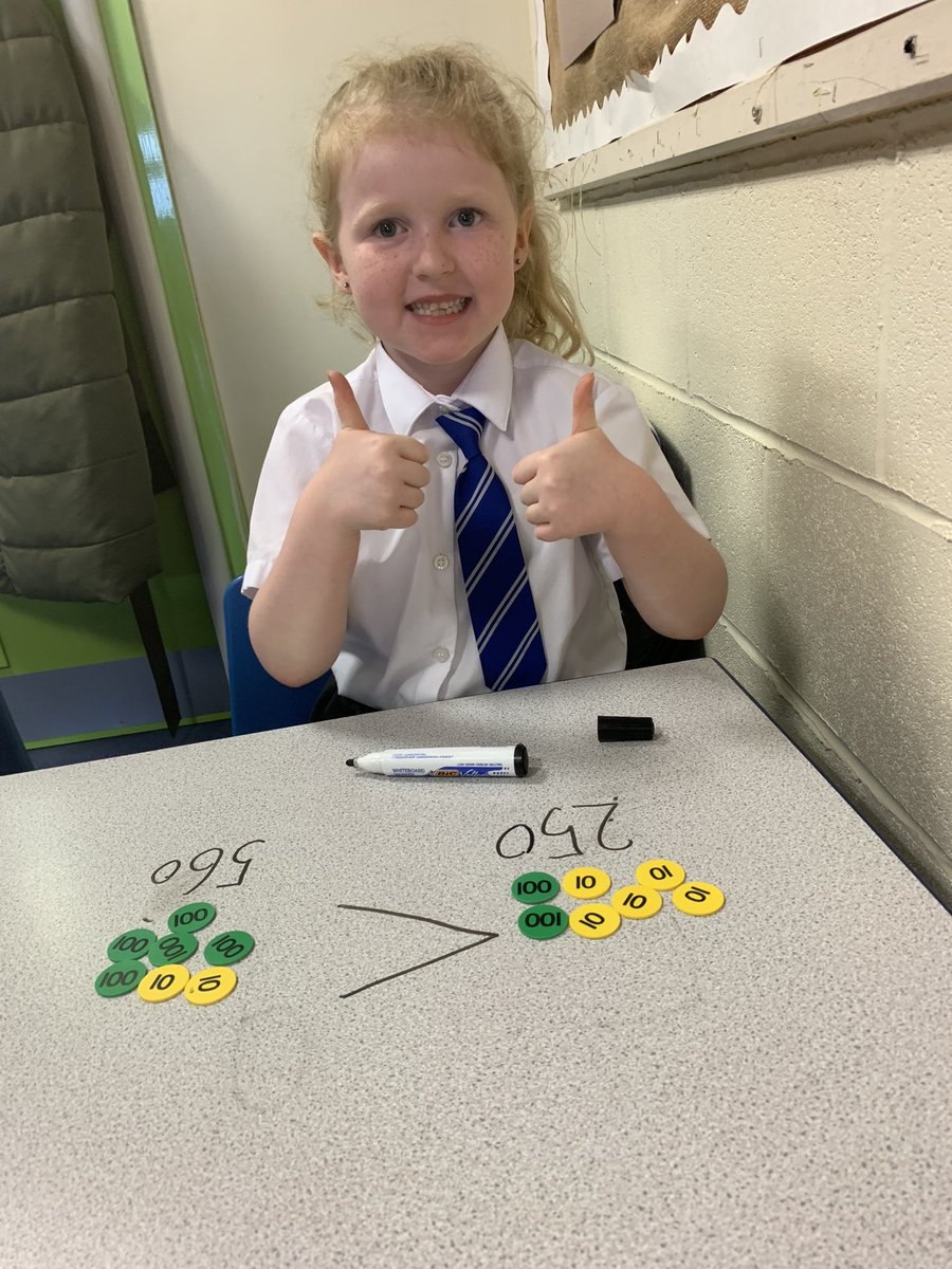 MissSmith43's tweet photo. Fantastic maths lesson today at @Bowness_Primary.  We were comparing numbers using greater than, less than and equal to! https://t.co/P1DpCnV2wV