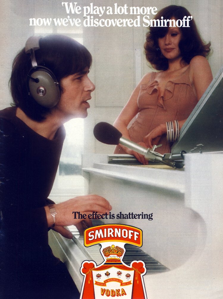 60spics's tweet photo. smirnoff adverts, 1970s https://t.co/qJFdidep4Z
