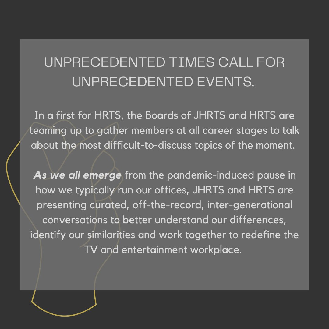 HRTSAssociates's tweet photo. NEW EVENT COMING SOON: HRTS Roundtable: An Open Conversation Presented by JHRTS &amp; HRTS.
Tuesday, Oct. 19, 2021 | 6:30-8:30 pm PST https://t.co/AGytyK1nTX