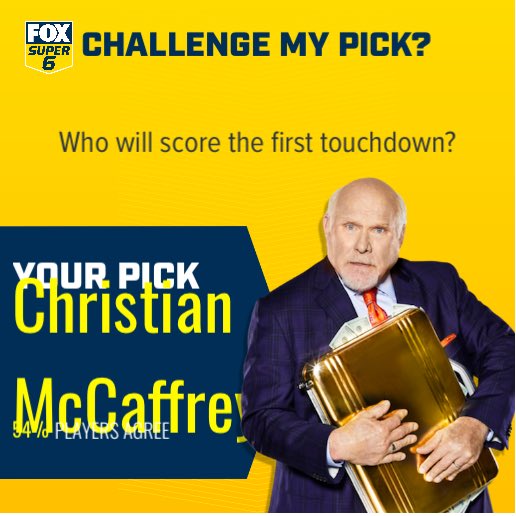 BOOM! These are my picks I just made on <a href="/foxsuper6/">FOX Bet Super 6</a> ! Can you beat me for a chance to win free cash? foxsuper6.onelink.me/y0bF/6d9ffb77