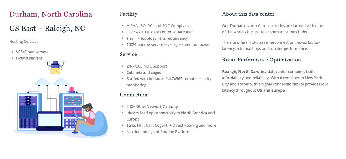 ImbiSoft's tweet image. Today we are happy to bring a new Data Center to our clients. It is located in Durham, North Carolina, USA. 
#WebGuy0101 #WebHosting #CustomServers