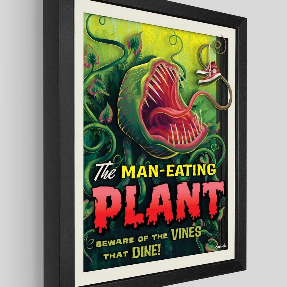 Artovision3D's tweet photo. Hungry for Halloween! It’s the Man Eating Plant by @emrichoffice - https://t.co/L8EwquwQ9y
#art #artwork #shadowbox #maneatingplant #venusflytrap #horror #creature #monster #creepy #fun #cinema #matinee #emrich #scary #terror #audrey #littleshopofhorrors #retro #halloween https://t.co/uRwKKHIEPY