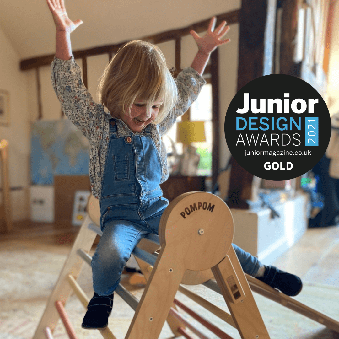 shoppompom1's tweet photo. We won, we won, we won!  THANK YOU @JuniorMagazine Our climbing triangle has been awarded Best Toy, ages 0-2, and we got gold!  These awards are like the Oscars for toys and we are so excited and honoured. https://t.co/H5ycYb9Vfv