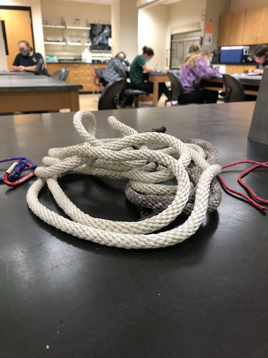 PSF_GBFISHLAB's tweet photo. My first @uwgb limnology exam is today. 5 points is dedicated to knot tying. Must be done in real time!! 💯 so far! https://t.co/7yihXWrDEw