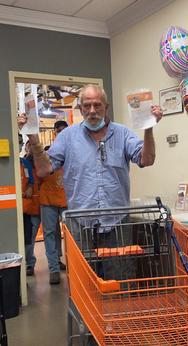 OliphantSable's tweet photo. Congratulations to Mike Jones for 36 years of service!! As well as being a top selling performer for Veneta Blinds! @hd_midland_tx @DMarcus70367381 @SherreMaclin @carmenh333 https://t.co/eQ8AIHTlDa