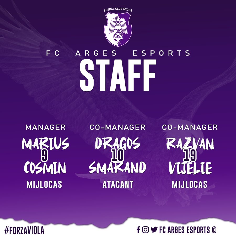 We met the players who will represent the team from Trivale on the virtual field, the Playstation platform. Finally, it's time to get to know the team management It separates us a little from the start of the new seasons, so stay with us for future announcements.🦅