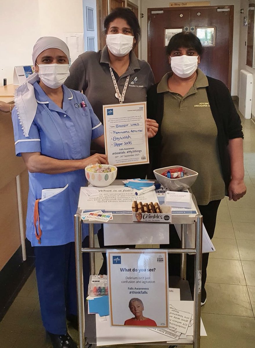 HannahwoodPT's tweet photo. Some great engagement from the MDT as part of #FallsAwarenessWeek. Thank you to @EdcuG7,  @UHS_Therapy and many others! We can all do something to help reduce the risk of falls… what will you be doing? @AliRossRN @gcolesworthy94 https://t.co/GSm4loWcRi