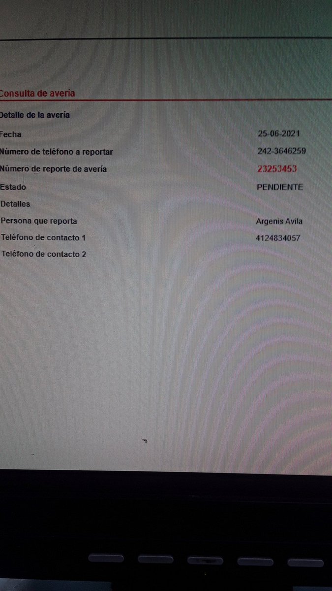 Patanemo362's tweet photo. @arepatecnologia @salaprensaCantv Ahí un reporte de avería aún sin atender. Gracias https://t.co/XwkMUQTWru