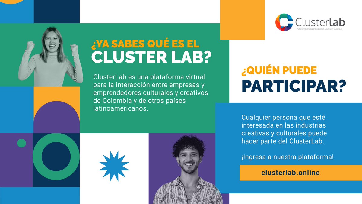clusterlabco's tweet photo. #ConoceClusterLab -
¿Eres un emprendedor cultural, trabajas en la
industria creativa o en la #EconomíaNaranja? ¿Qué esperas para unirte a
ClusterLab? https://t.co/OPi94LsKxw
#industriacreativa #industriacultural #clusterlab https://t.co/MgBYM2PmJ7
