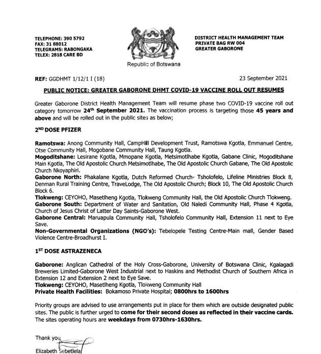 Botswana Government tweet media