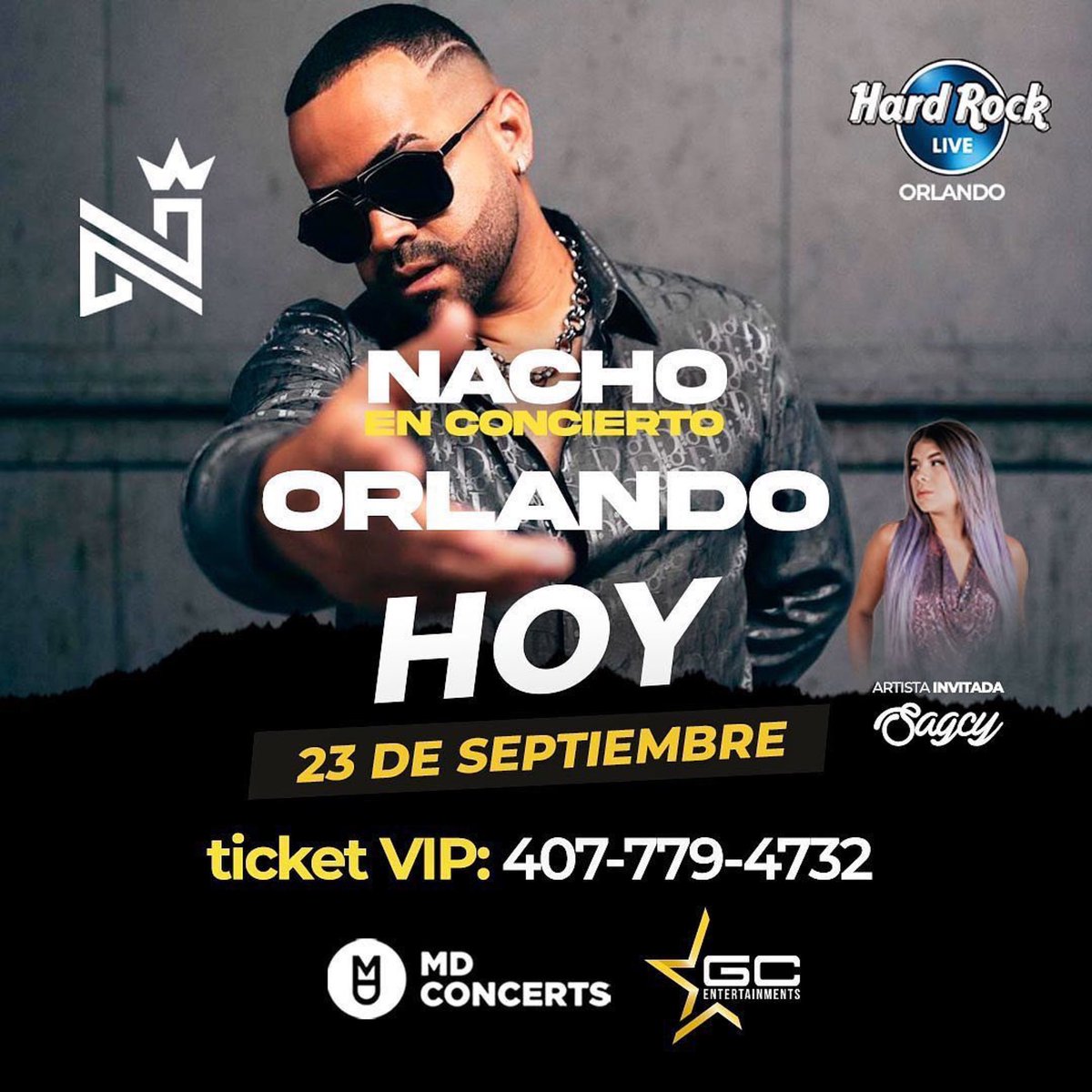 nacholacriatura's tweet image. #RepostPlus @gcentertainments
- - - - - -
¡LLEGÓ EL DÍA! 🔥 Vamos a pasar una noche de locura con todos los éxitos de @nacho 🤩 Si todavía no tienes tu ticket, te dejamos toda la información para que te sumes ⬇️😎

📍 Orlando
📆 23 de septiembre
🎟️ ticketmaster.com/nacho-orlando-…