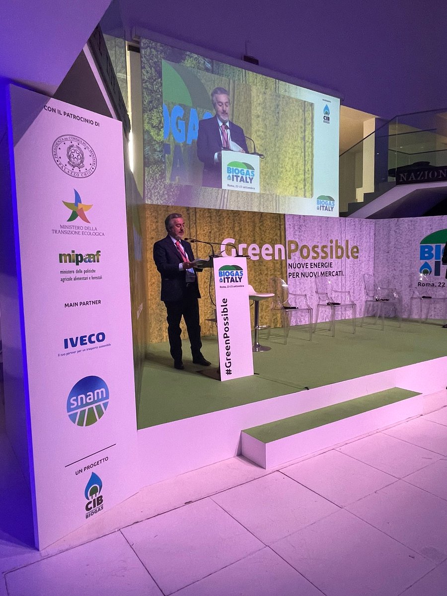 frabattistoni's tweet photo. Oggi sono intervenuto al CIB biogas Italy per sostenere l'importanza del biometano in agricoltura.
Si tratta di investimenti mirati atti a ridurre le emissioni di Co2 nei settori zootecnico e agricolo per arrivare entro il 2050 alla neutralità climatica.
#GreenPossible https://t.co/UUu19MvWrP