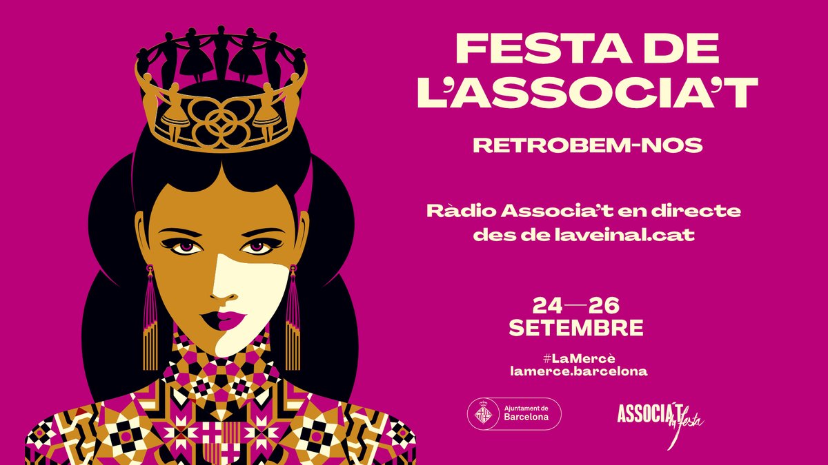 🎙️Escolta #LaMercè des d'una mirada comunitària!

L'explicaran 7 ràdios associatives
<a href="/7deRadio/">7deRàdio Barcelona</a> 
<a href="/bocaradio/">Boca Ràdio</a>
<a href="/onadesants/">@onadesants.cat (bsky)</a>
<a href="/radioateneuclot/">RàdioAteneu del Clot</a>
@RadioVella
#RàdioFarró
<a href="/radiotrinijove/">Ràdio Trinijove</a>

Connecta't aquí ajuntament.barcelona.cat/acciocomunitar… o a través de laveinal.cat