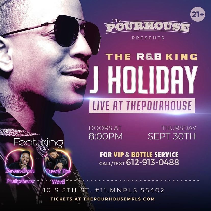 Yoo I’m just kicking with @BrandonDPulphus next week y’all! We’re rolling with the whole @FairPlayEMN family to kick off @djhayesmpls new residency at @ne_palace!! Then me and BP are opening up for @KingJHoliday at @pourhousempls!! Get your 🎫 now before they sell out! #newshows