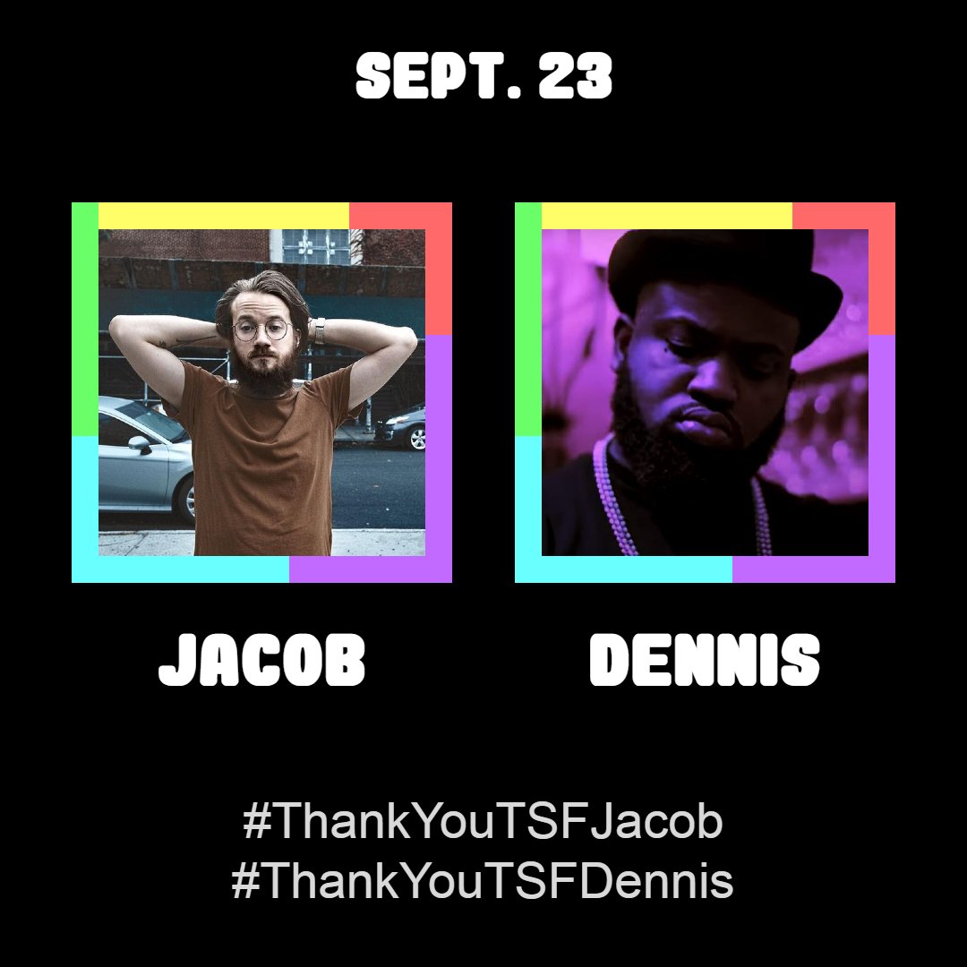 ThanksTSFriends's tweet image. September 23 is dedicated to Jacob and Dennis!

Thank you both for being awesome!

Post your love + appreciation for them with these hashtags!
Jacob: #ThankYouTSFJacob
Dennis: #ThankYouTSFDennis

@thefjeld
#ThankYouTSFriends