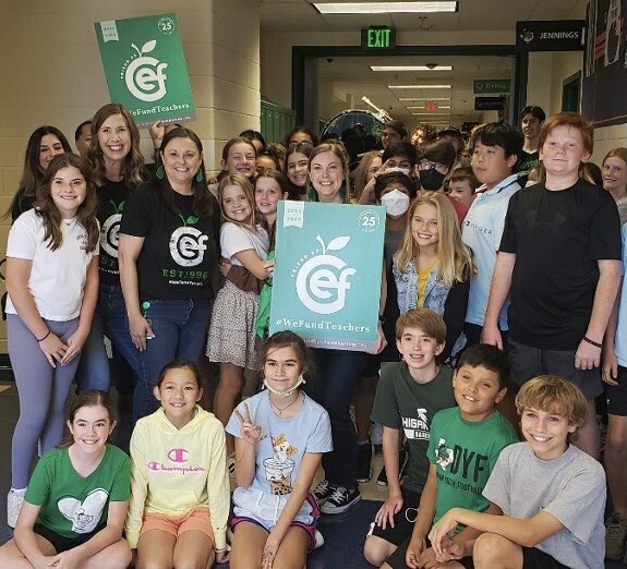 Thank you <a href="/SouthlakeCEF/">CarrollEdFoundation</a>!  What a fun way to celebrate our 6th grade Eubanks school counselor <a href="/amandagarcia514/">Amanda Garcia</a>.  #EISFamily #DragonsCARE #BetterTogether