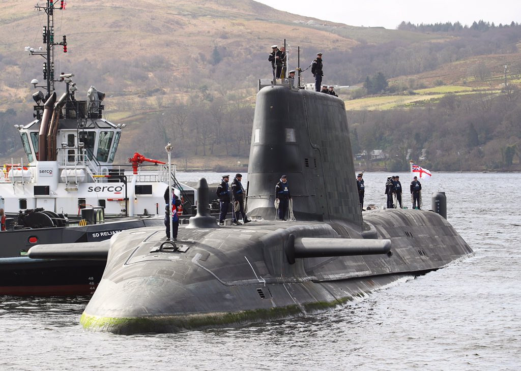 Many congratulations to HMS Audacious on her commissioning at HMNB Clyde today.  <a href="/RoyalNavy/">Royal Navy</a>