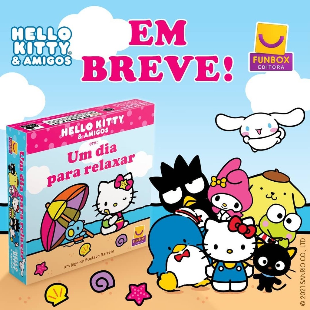 funboxbr's tweet photo. Ajude a Hello Kitty e os seus Amigos a planajarem as férias mais divertidas. Mas são tantas opções... Será que você consegue agradar a todos com as suas sugestões?
 
Hello Kitty &amp; Amigos - Um dia para relaxar.
Um jogo para toda a família de 3 a 6 jogador… https://t.co/TLQ0nQ3UqW https://t.co/rJVoJ7nFqy