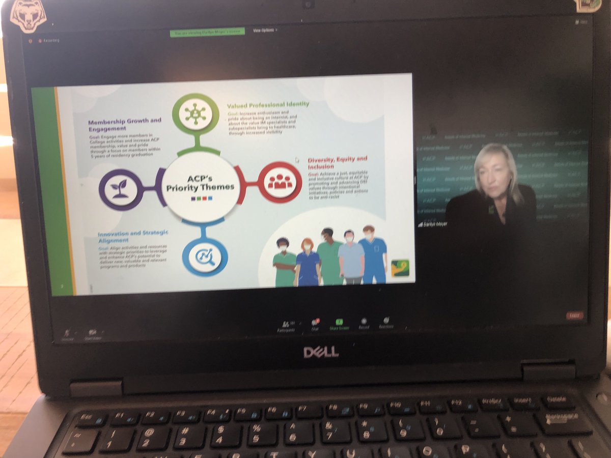 The incomparable Dr. Darilyn Moyer discussing ACP’s important strategic plan!  A force for good for our organization.