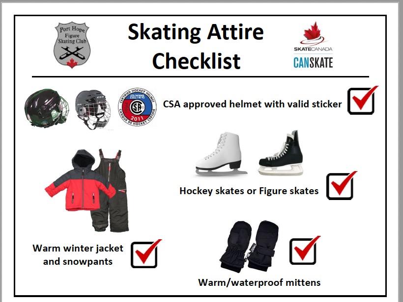 Not sure what to wear for the first day of skating? Check this out! #welcomeback #timetoskate #porthope #skatingclub
