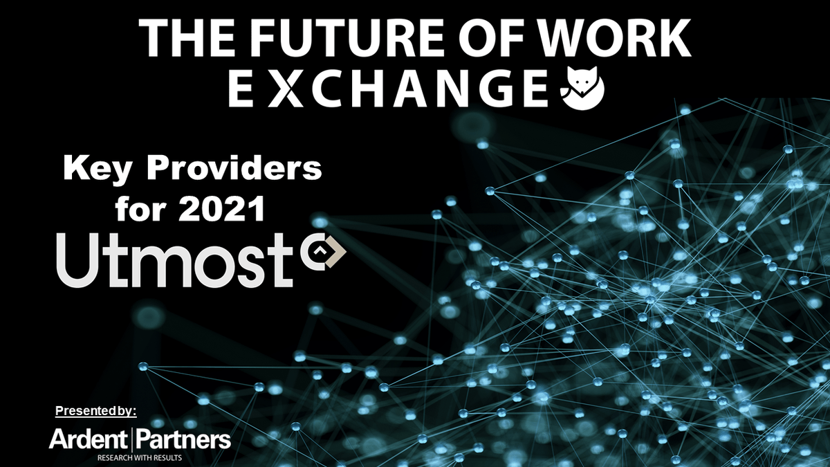 UtmostHQ's tweet image. We’re honored to be recognized as a Key Provider for 2021 by Ardent Partners!

Check out Chris Dwyer’s article on the #FutureOfWorkExchange destination site to learn more about Utmosts’ role in the extended workforce.

hubs.ly/H0Y08fV0

#extendedworkforce #hr #totaltalent
